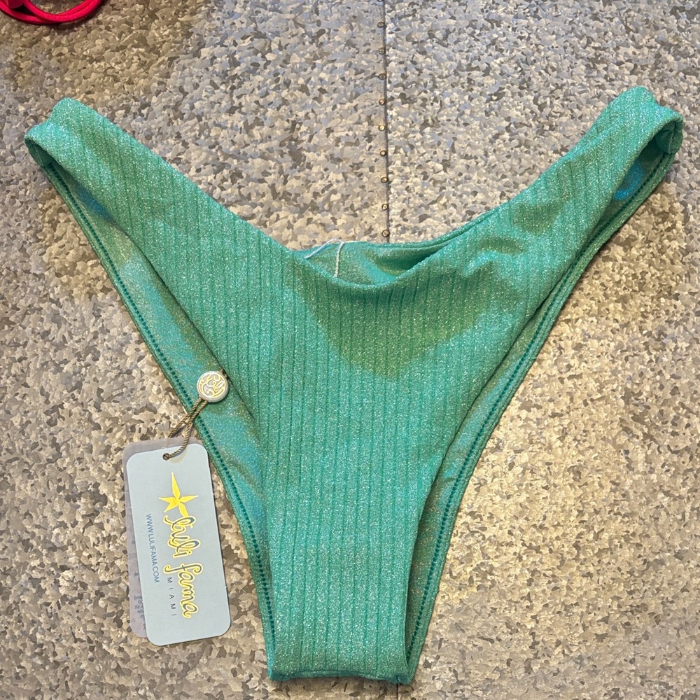 NWT Luli Fama Women’s Mint Bikini Bottom MSRP $90 Size  Small